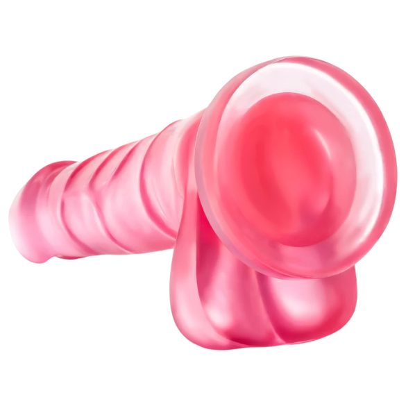 B Yours Sweet N Hard 4 - testikeldildo - 18cm (pink)
