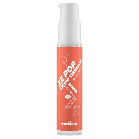 Crushious ZZ POP - spiselig flydende vibrator, fersken (10 ml)