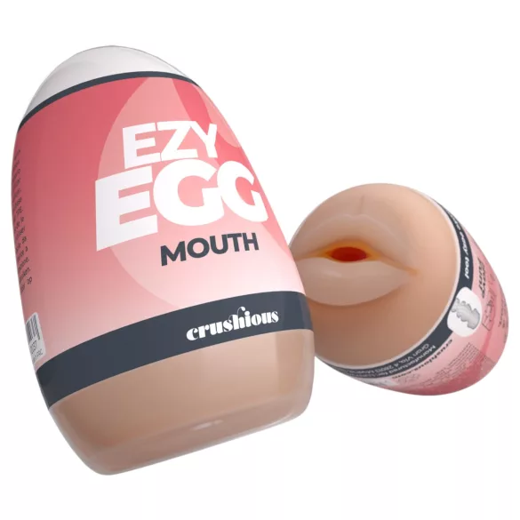 Crushious Ezy Egg Mouth - masturbatoræg (hudfarvet)