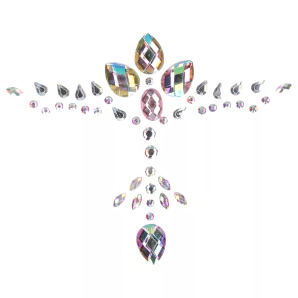 Le Désir - brystdekoration sticker - glimmer - regnbue