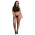 Le Désir Plus Size - Strassudsmykket Fest Sæt - Sort (XL-3XL)