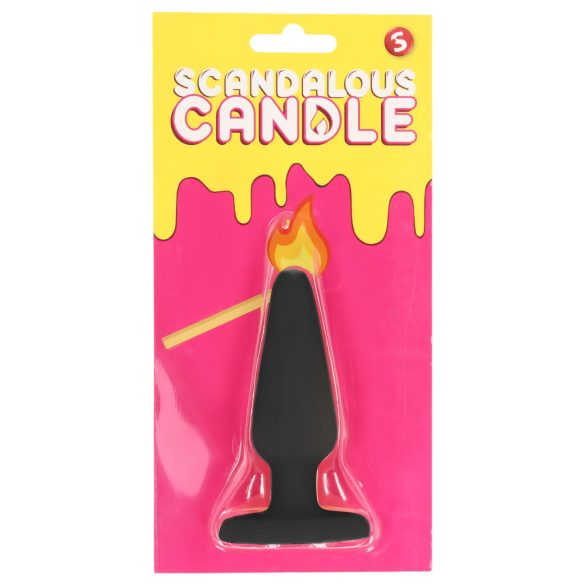 Skandaløs - sort stearinlys (50g)