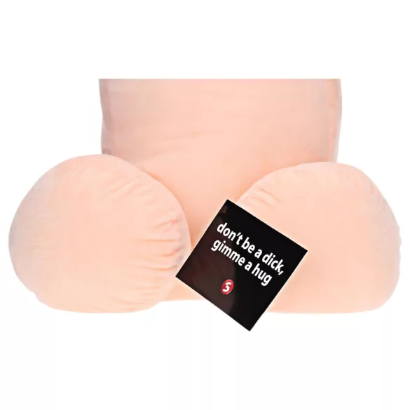 Kæledyrs penispude - plysbamse - 30cm - natur