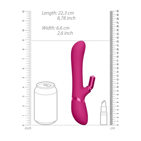 Vive Chou - klitorisvibrator med udskifteligt hoved - genopladelig - pink