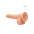 RealRock Dong 7 - naturtro dildo med pung (17 cm) - naturfarvet
