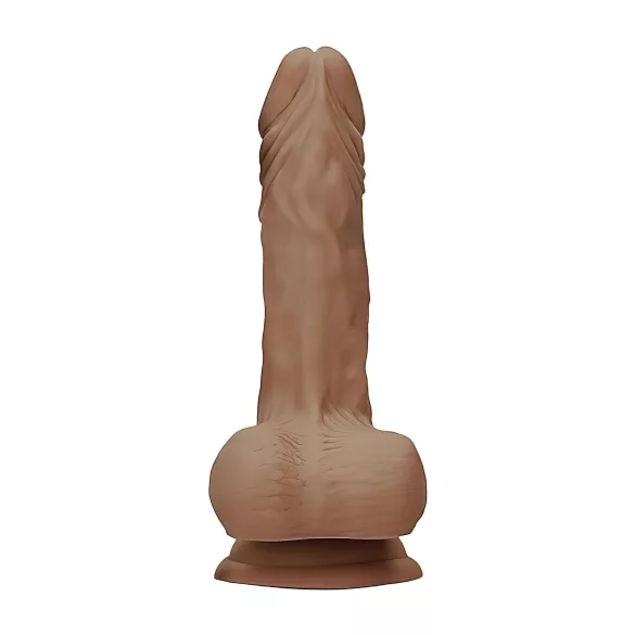 RealRock - dildo med testikler - realistisk - mørk natur - 25cm