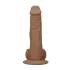 RealRock - dildo med testikler - realistisk - mørk natur - 25cm