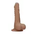 RealRock - dildo med testikler - realistisk - mørk natur - 25cm