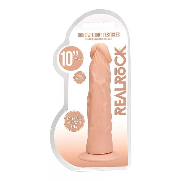 RealRock - dildo med åretegning - realistisk - 25cm - naturfarve