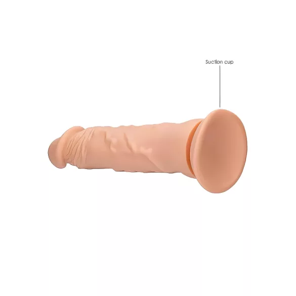 RealRock - dildo med åretegning - realistisk - 25cm - naturfarve