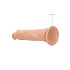 RealRock - dildo med åretegning - realistisk - 25cm - naturfarve
