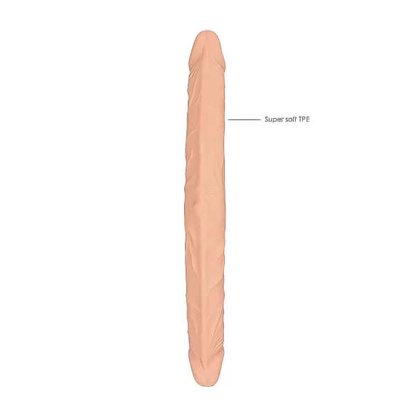 RealRock - dobbelt dildo - 36cm natur