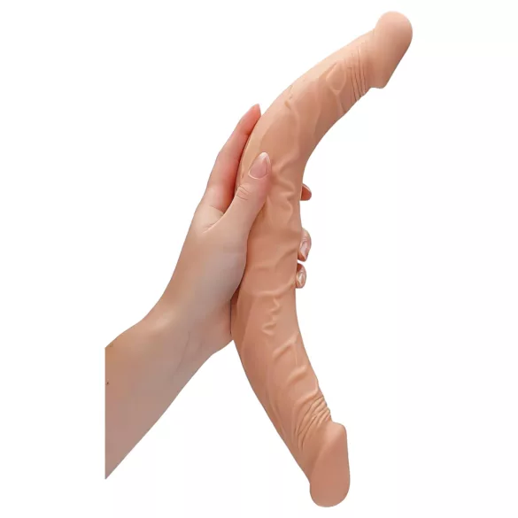 RealRock - dobbelt dildo - 36cm natur