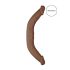 RealRock Dobbelt Dildo 18" - længde 46 cm - mørk natur