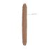 RealRock Dobbelt Dildo 18" - længde 46 cm - mørk natur