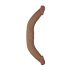 RealRock Dobbelt Dildo 18" - længde 46 cm - mørk natur