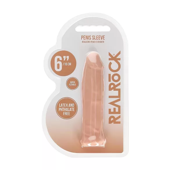 RealRock - penissleeve - 17 cm - natur