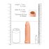 RealRock Penis Sleeve 6 - Naturlig (17cm)