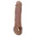RealRock - penissleeve - 21cm - mørk natur