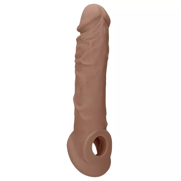 RealRock - penissleeve - 21cm - mørk natur