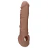 RealRock - penissleeve - 21cm - mørk natur