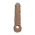 RealRock - penissleeve - 21cm - mørk natur