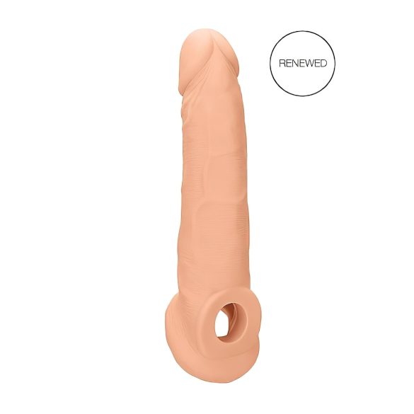 RealRock Penis Sleeve 9 - penismanchet (21,5 cm) - naturlig