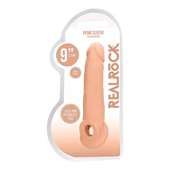 RealRock - penisforlænger - 21,5cm - natur