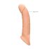 RealRock Penis Sleeve 9 - penismanchet (21,5 cm) - naturlig