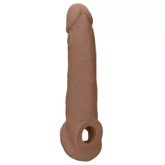 RealRock - penis sleeve - 21,5cm - mørk natur