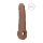 RealRock Penis Sleeve 9 - penishylster (21,5 cm) - mørk natur