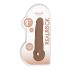 RealRock Penis Sleeve 9 - penishylster (21,5 cm) - mørk natur