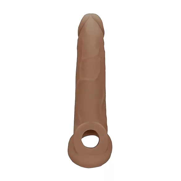 RealRock - penis sleeve - 21,5cm - mørk natur