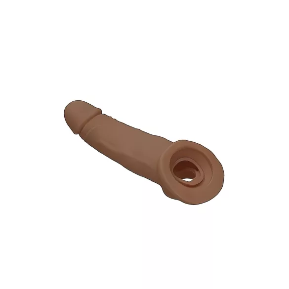 RealRock - penis sleeve - 21,5cm - mørk natur