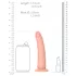 RealRock Slim - realistisk dildo - 15,5cm - natur
