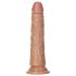 RealRock Slim - realistisk dildo 15,5 cm (mørk naturfarve)