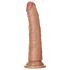 RealRock Slim - realistisk dildo 15,5 cm (mørk naturfarve)