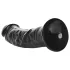 RealRock - realistisk dildo med sugekop - 15,5cm - sort
