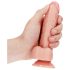 RealRock - realistisk dildo med sugekop - 15,5 cm (natur)