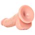 RealRock - realistisk dildo med sugekop - 15,5 cm (natur)