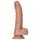 RealRock - dildo med sugekop og testikler - 15,5 cm (mørk natur)