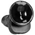 RealRock - realistisk dildo med sugekop - 15,5 cm (sort)