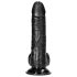 RealRock - realistisk dildo med sugekop - 15,5 cm (sort)