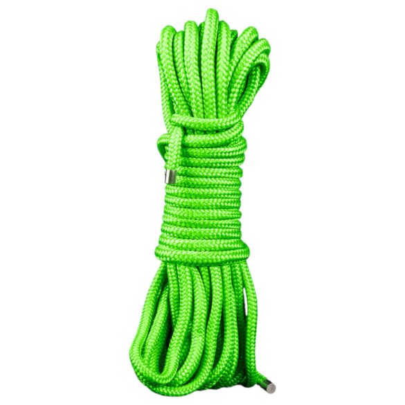 Ouch! - Selvlysende bondage reb - 5m (grøn)