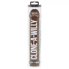 Clone-a-Willy - penisafstøbningssæt med vibrator - brun