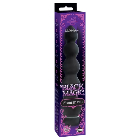 Black Magic 7 - analvibrator med 5 kugler - sort