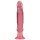 Crystal Jellies - sugekop anal dildo (pink)