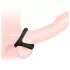 Penis- og kuglering - stimulerende tekstur - sort