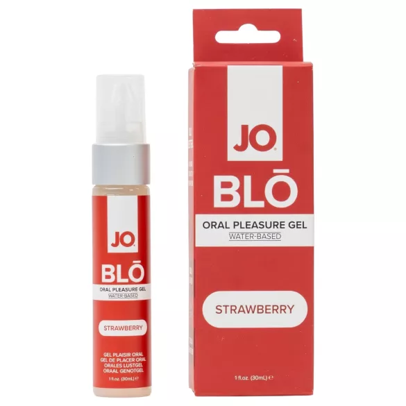 System JO BLO - smagsat oral gel, jordbær (30 ml)