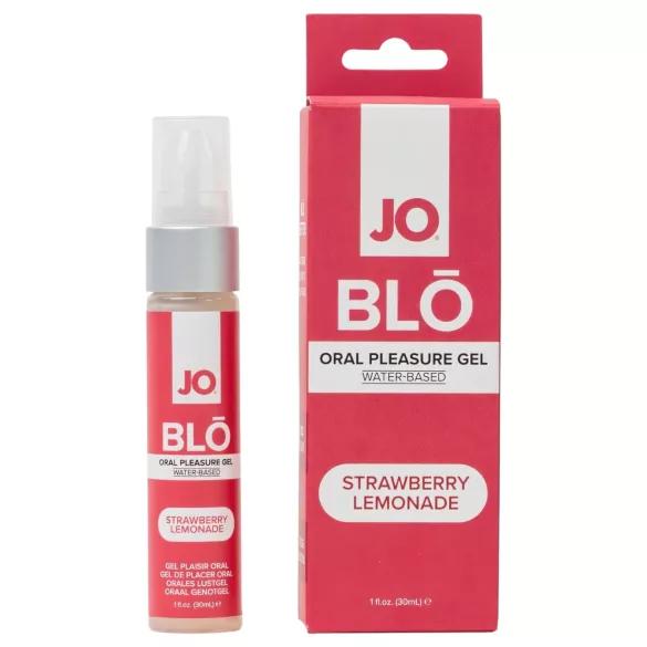 System JO BLO - smagsat oralsex-gel, jordbær‑limonade (30 ml)